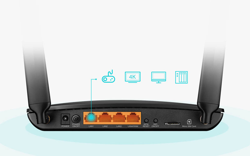 TP-Link 【Archer MR600(EU)】 TP-Link MR600 4G+ Cat6 LTE Dual Band Gigabit Router with